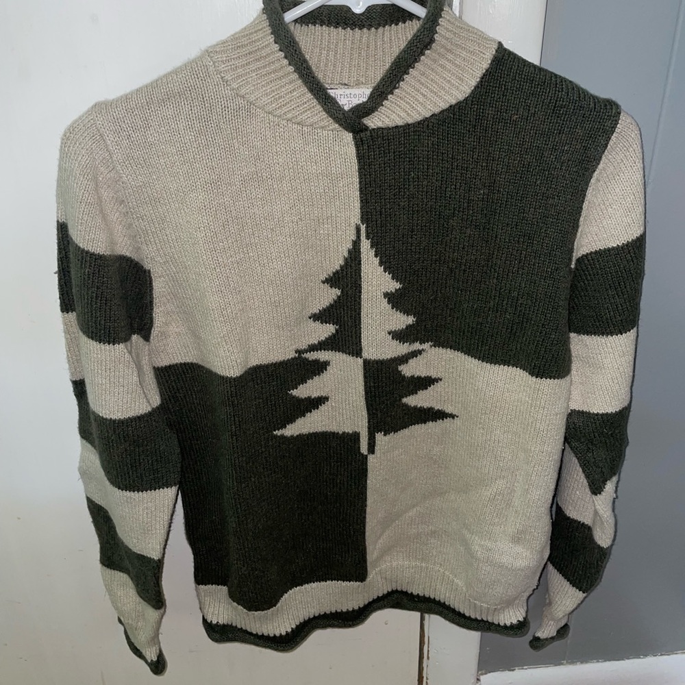 Retro Christmas Tree Sweater